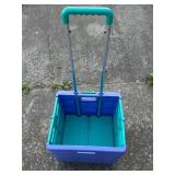 Collapsible Rolling Utility Cart with Handle
