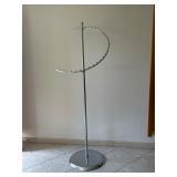 Chrome Spiral Display Rack on Round Base