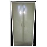 Metal Storage Cabinet With Contents
