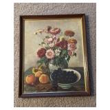 Framed Still Life by Henk Bos, 22ï¿½ x 18ï¿½
