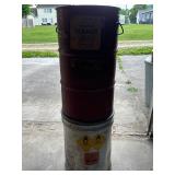 Steel Rag Can and Trash Can Set