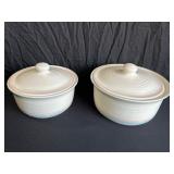Two Pfaltzgraff Ceramic Casserole Dishes
