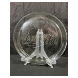 Clear Glass Coca-Cola Plate, 13-Inch Diameter
