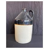 Stoneware Jug With Dark Glazed Top