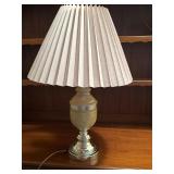 26-Inch Table Lamp With Pleated Shade