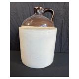 Stoneware Jug with Brown Glaze and Handle