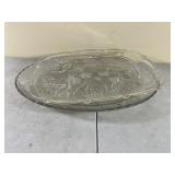 Clear Glass 17-Inch Decorative Platters