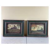 Framed Folk Art Prints by Betty Jarnot