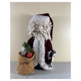 Decorative Santa Figure, 17 Inches Tall
