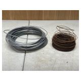 Two Rolls of Wire in Silver and Brown Finish