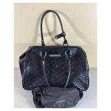 Black Patent Leather Tote and Waist Bag Set