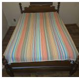 84x77 Machine-Made Quilt with Stripes