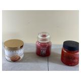 Three Scented Jar Candles