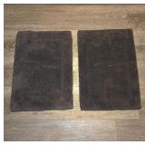 Black Rectangular Bathroom Mats