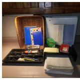 Office Supplies and Organizer Basket