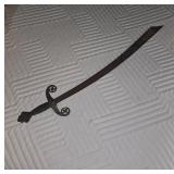 35-Inch Decorative Sword with Intricate Designs
