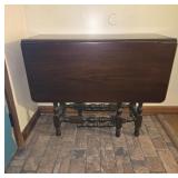 Gate-Leg Drop Leaf Wooden Table