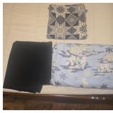 3 Throws: 2 Fleece, 1 Cotton
