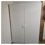 White Cabinet Wardrobe with Shelving