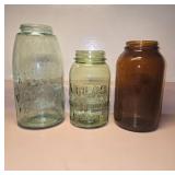 Three Atlas and Mason Jars