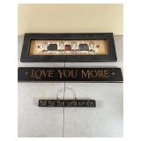 Three Rustic Wooden Signs