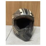 Black and White Motorcycle Helmet