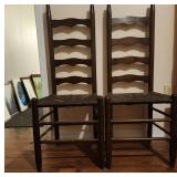 Wooden Ladder-Back Chairs