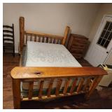 Hand-Crafted Log Queen Bed Frame