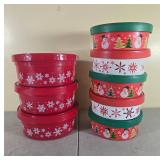 Holiday-Themed Plastic Containers