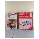 Chilton Volkswagen and Haynes Camaro Manuals