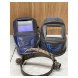 Two Welding Helmets with Headgear