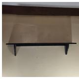 Wall Shelf With Black Finish, 46'L