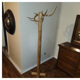 72' Antlered Wood Post Hall Tree