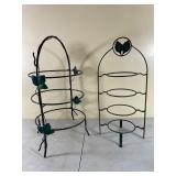 Two Decorative Metal Pie Rack