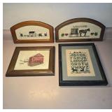 Framed Cross Stitch Artwork