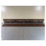 Two Decorative Wooden Wall Signs
