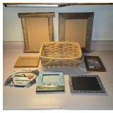 Picture Frames and Basket
