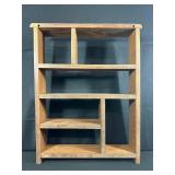 Wooden Multi-Tier Wall Shelf Unit