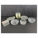 Clear Pressed Glass Bowls and Dishes