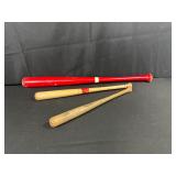 Three Baseball and T-Ball Bats