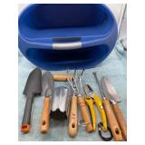Gardening Tool Set with Carrying Tote