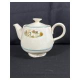 Currier & Ives Ceramic Teapot