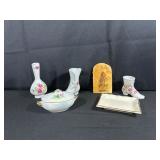 Porcelain and Onyx Decor Items