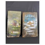 Hand-Painted Slate Art by A. Farley