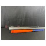 Three Toy Baseball Bats