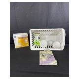 Light Bulbs and Storage Basket