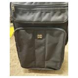 Expandable Black Rolling Suitcase