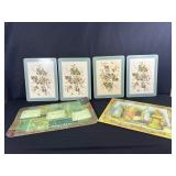 4 Placemats and 1 Cutting Board