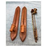 Homco Wall Sconces and Snuffers