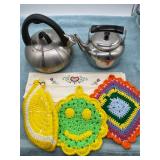 Teapots, Towels, and Potholders